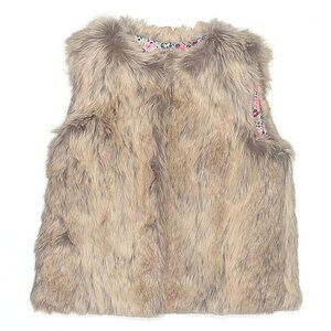 Genuine Kids From OshKosh Faux Fur Vest 3T Gold Tan